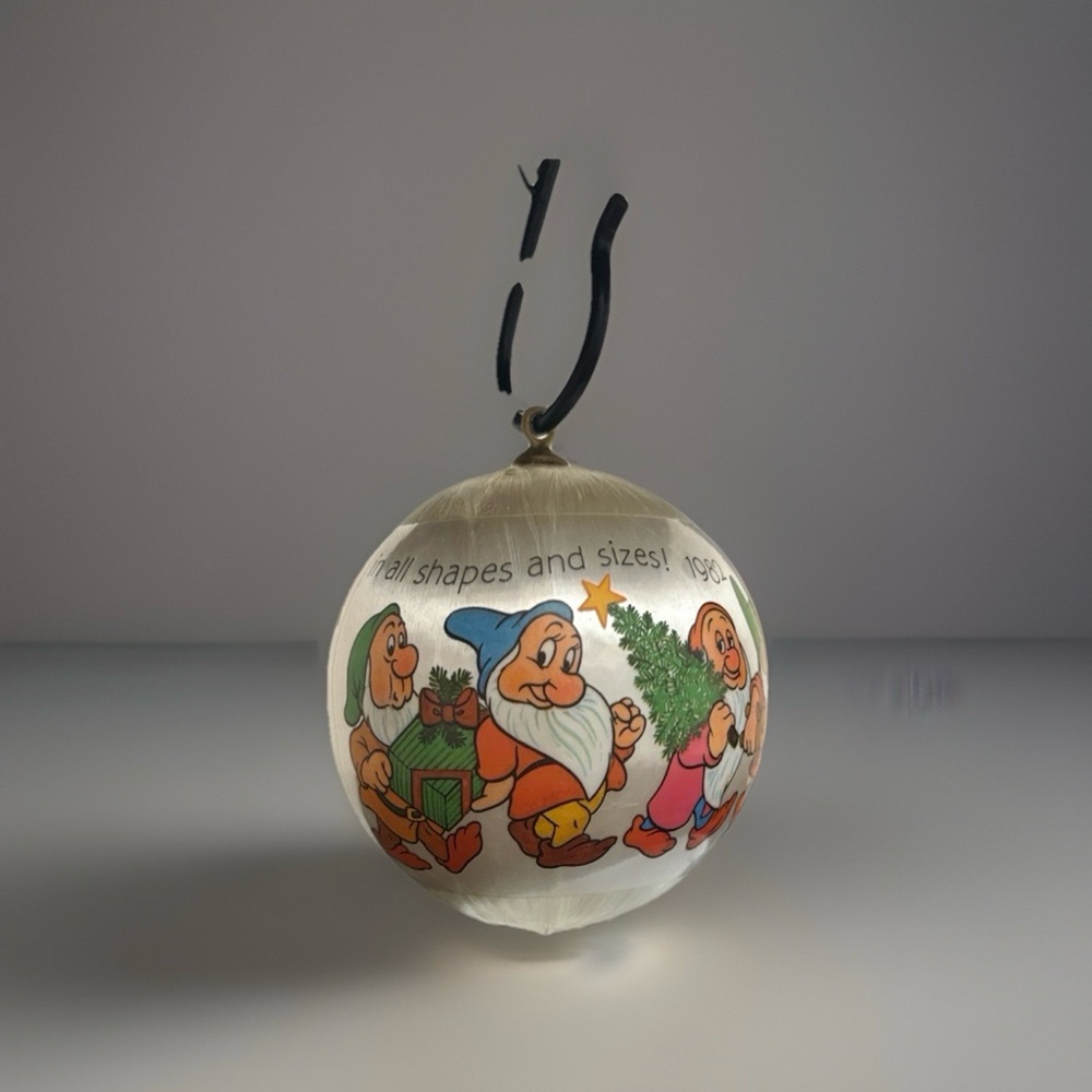 Ornament Satin Wrap Christmas Walt Disney Seven Dwarfs Vintage